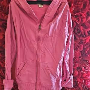 Mossimo Girls Pink Zip-Up Hoodie Size XLarge